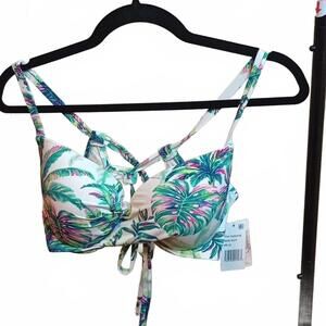 JESSICA SIMPSON WOMENS JUNGLE CRUISE TWIST-FR MULTI L